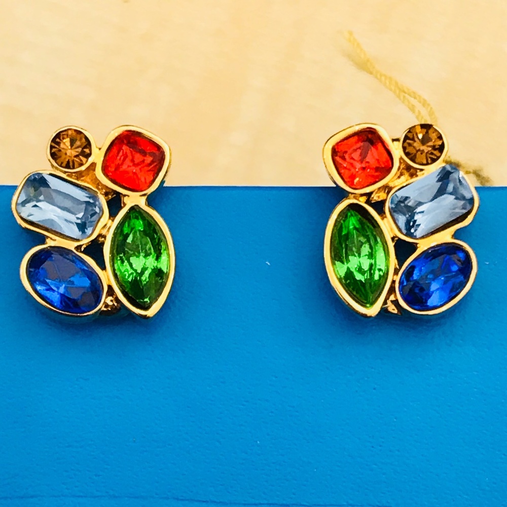 Colorful clip on earrings from Nordstrom
